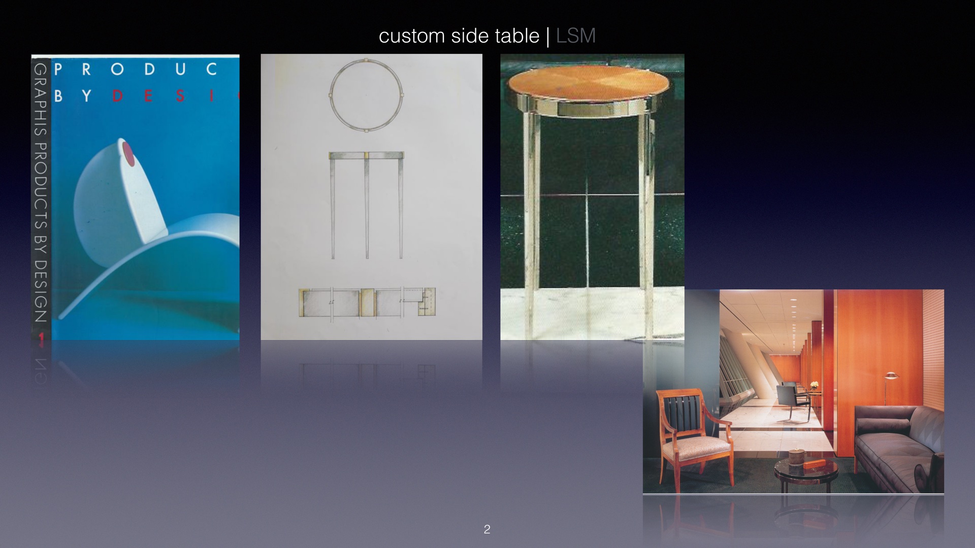 Custom side table — Lehman-Smith+McLeish