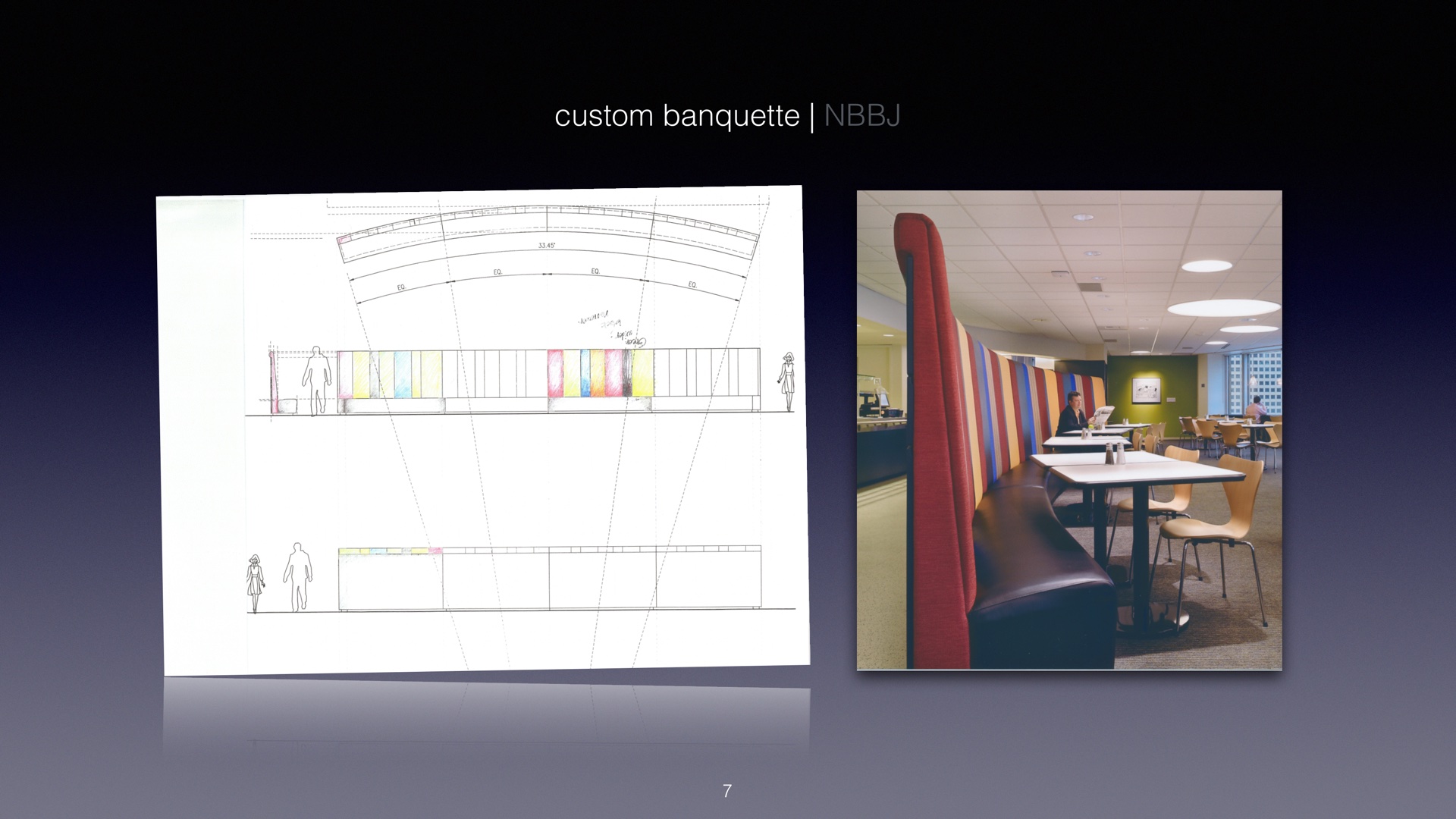 Custom banquette — NBBJ
