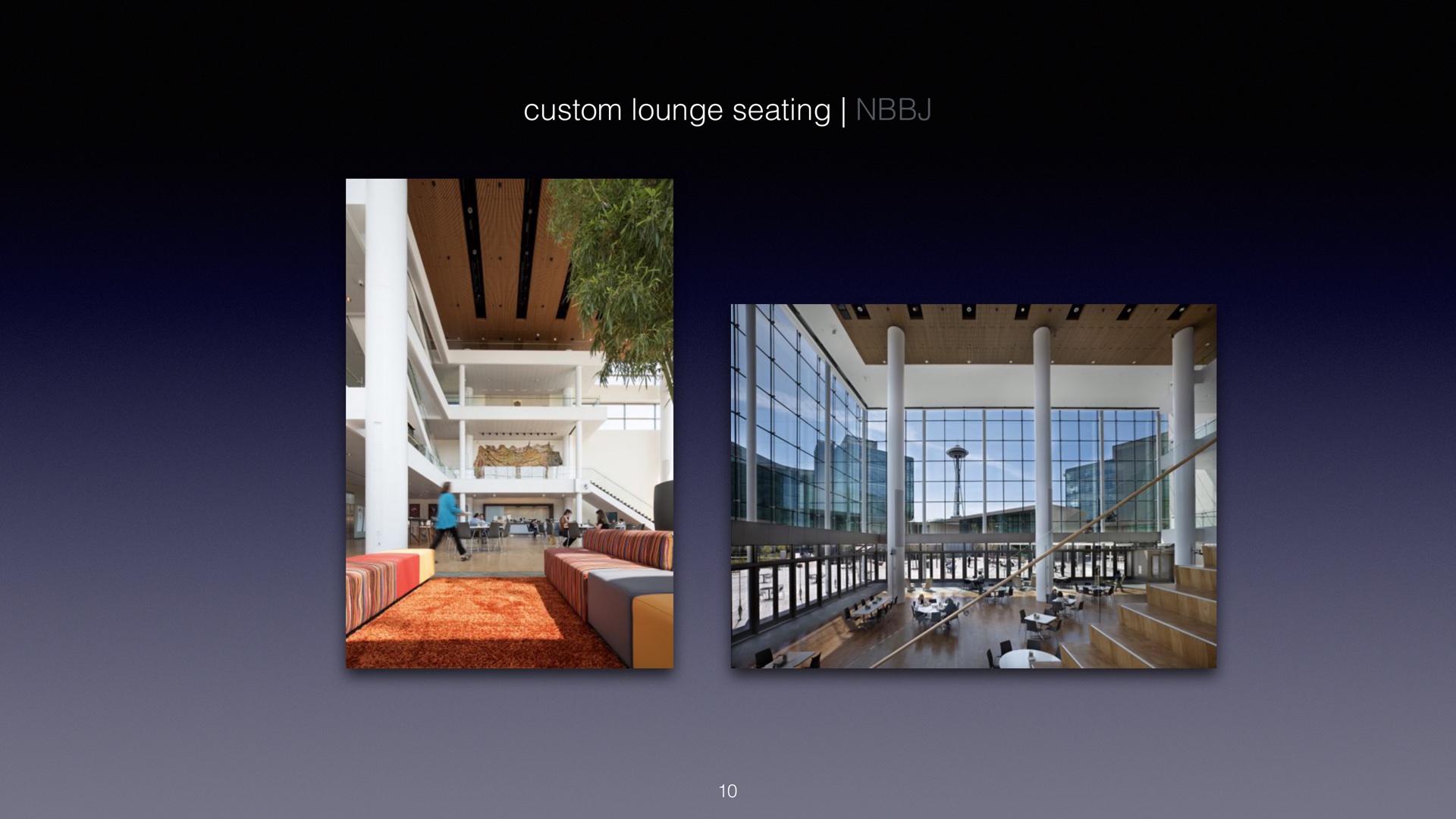Custom lounge seating — NBBJ