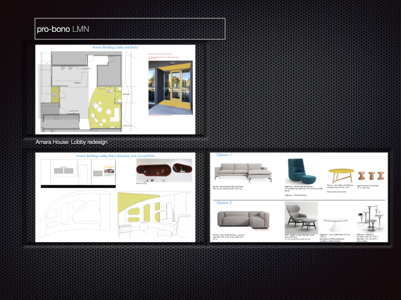 Amara House — pro bono lobby redesign